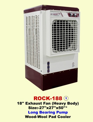 Rock-188 Heavy Body Wood Wool Desert Air Cooler - Golden Engg Works